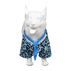 Film Barbie Ken Chemise Imprimée Bleu Costume Pour Animal