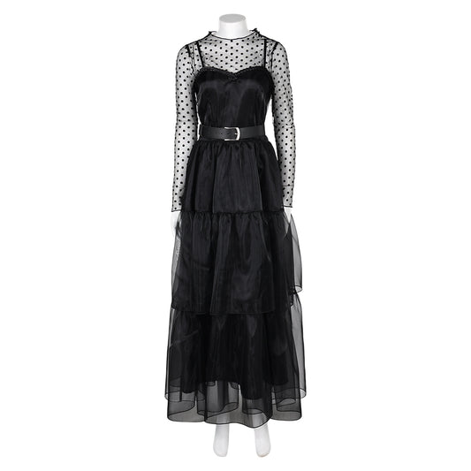 Film Lisa Frankenstein(2024) Misty Robe Noire Cosplay Costume