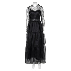 Film Lisa Frankenstein(2024) Misty Robe Noire Cosplay Costume