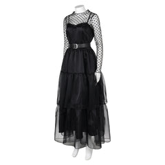 Film Lisa Frankenstein(2024) Misty Robe Noire Cosplay Costume