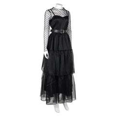 Film Lisa Frankenstein(2024) Misty Robe Noire Cosplay Costume