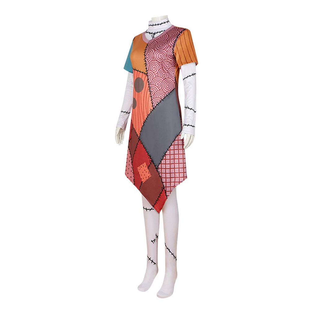 Film Sally L'Étrange Noël De Monsieur Jack Tenue Cosplay Costume Halloween
