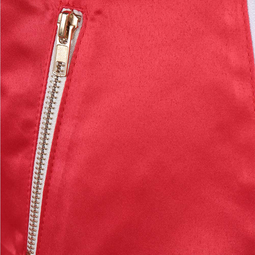 Freddie Mercury Queen Veste Rouge Cosplay Costume