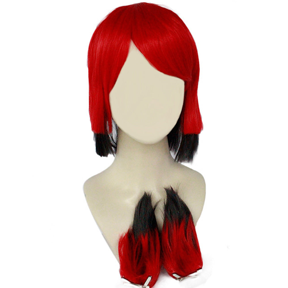 Hazbin Hotel Alastor Cosplay Perruque Rouge