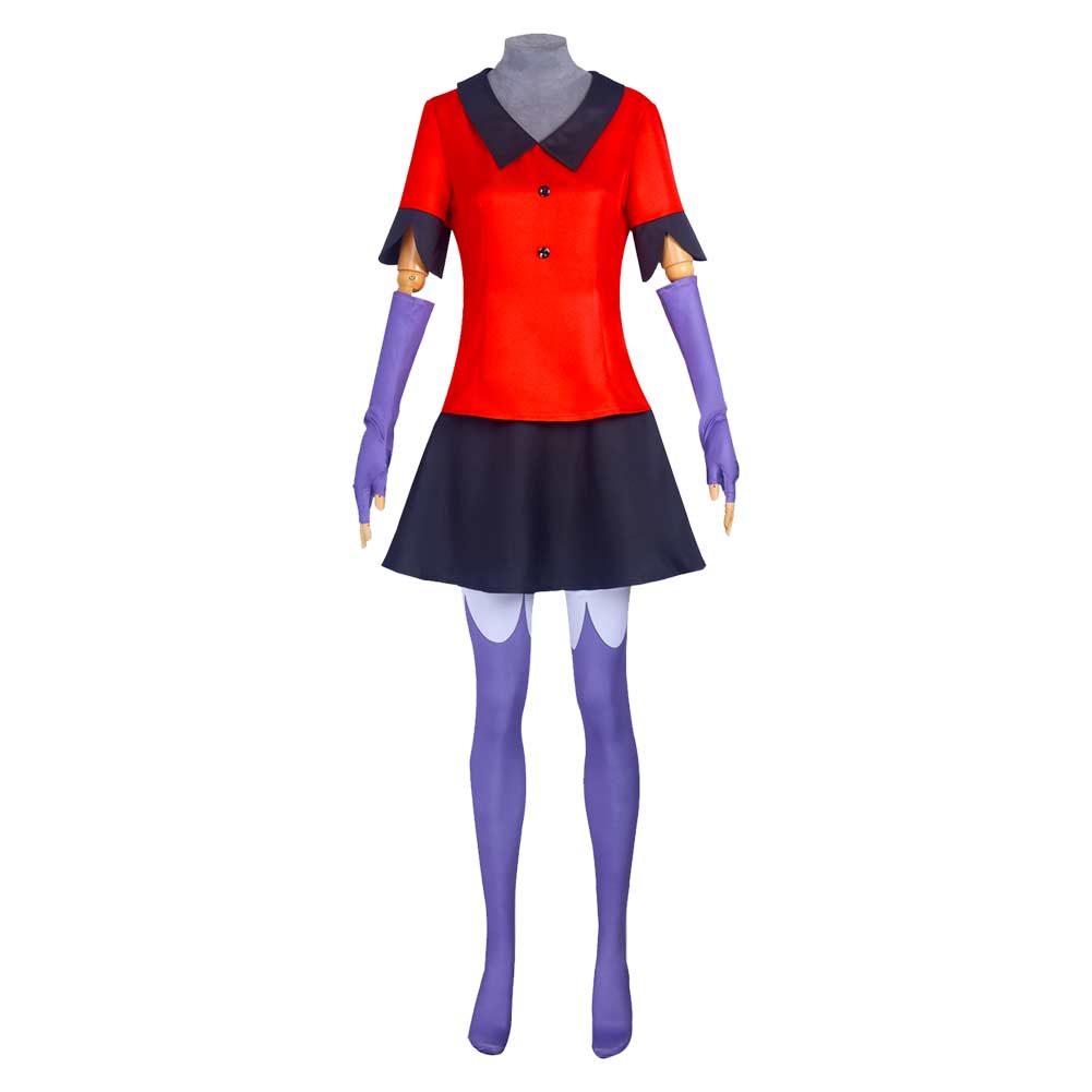 Hazbin Hotel(2024) Vaggie Tenue Rouge Cosplay Costume