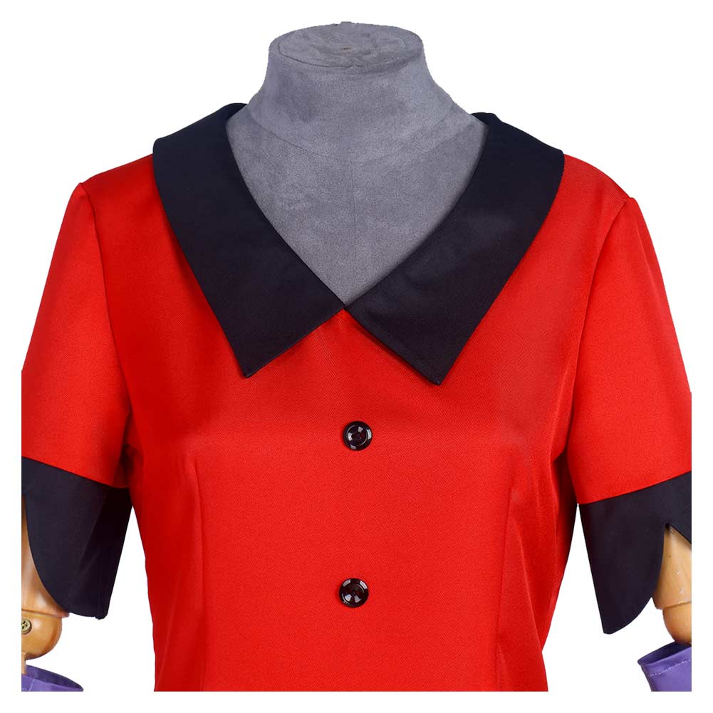 Hazbin Hotel(2024) Vaggie Tenue Rouge Cosplay Costume