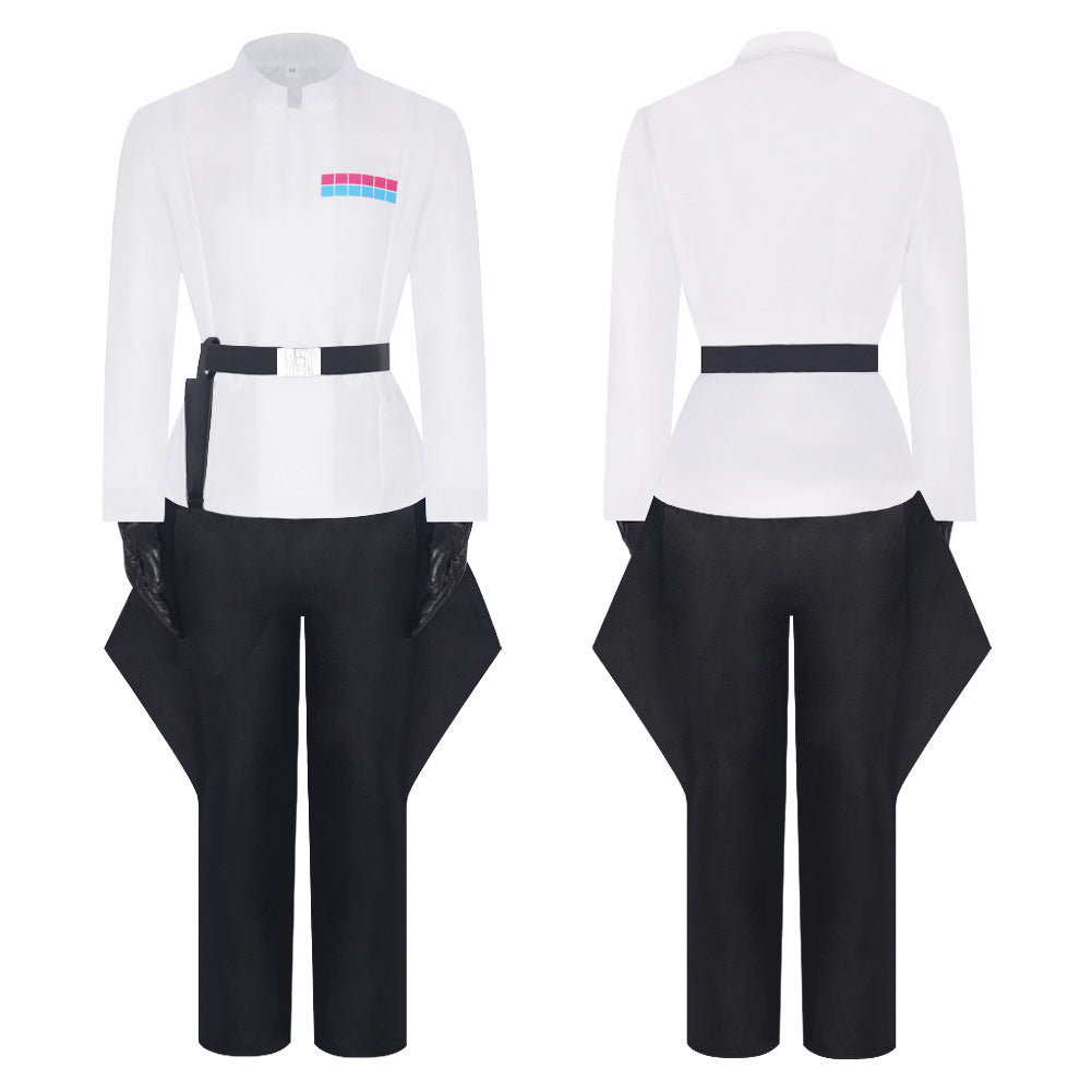 Imperial Officer Uniforme Blanc Cosplay Costume