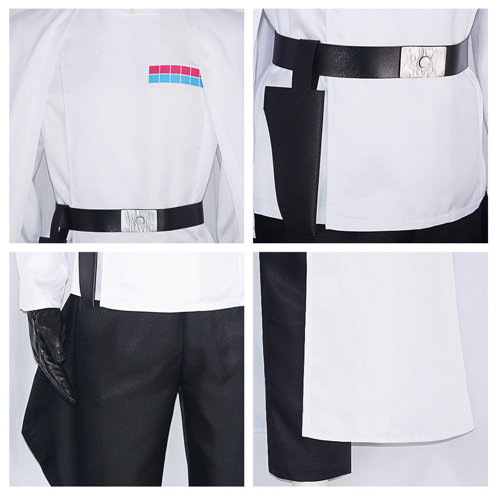 Imperial Officer Uniforme Blanc Cosplay Costume