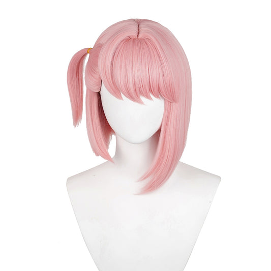 Jeu Genshin Impact Charlotte Cosplay Perruque Rose