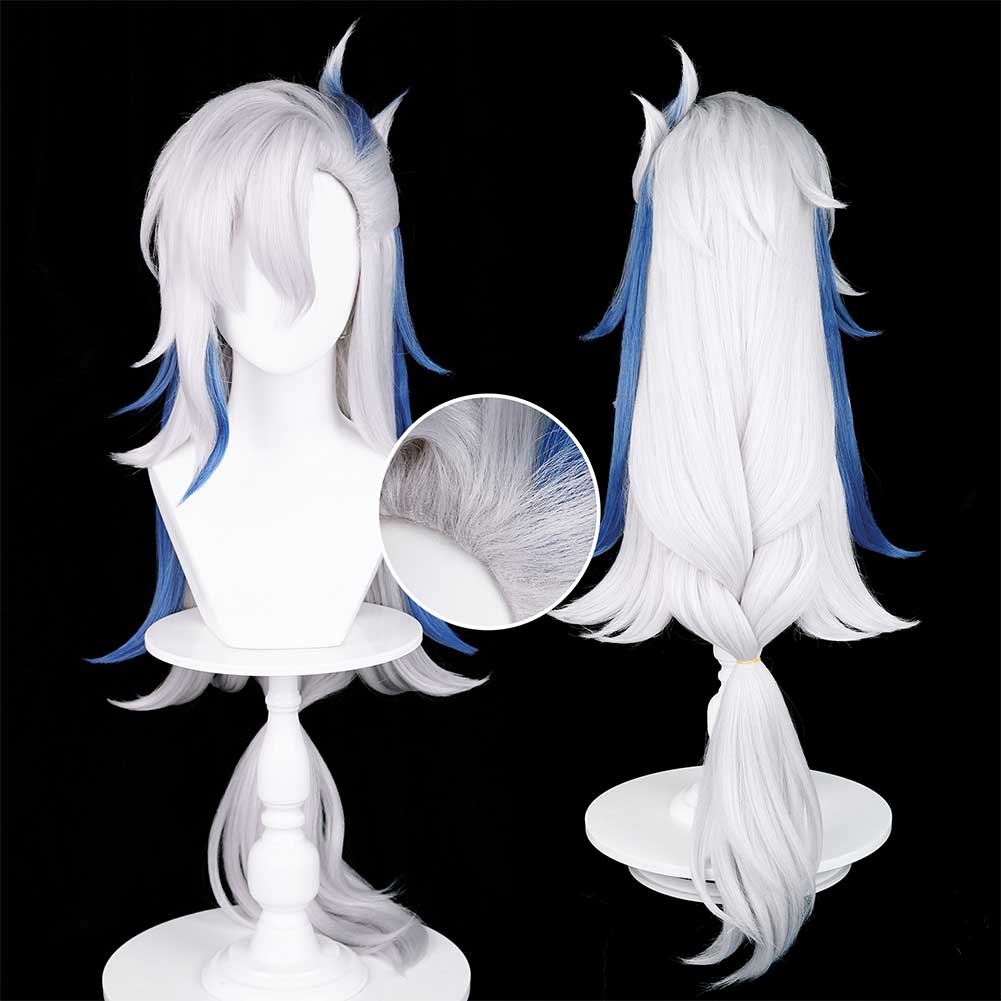 Jeu Genshin Impact Neuvillette Cosplay Perruque