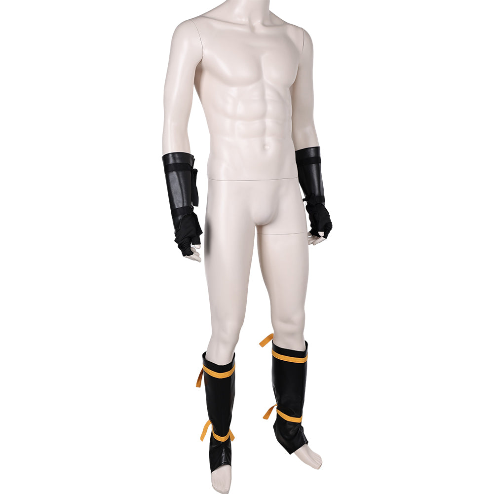 Jeu Mortal Kombat Scorpion Gants+Jambières Cosplay Accessoires
