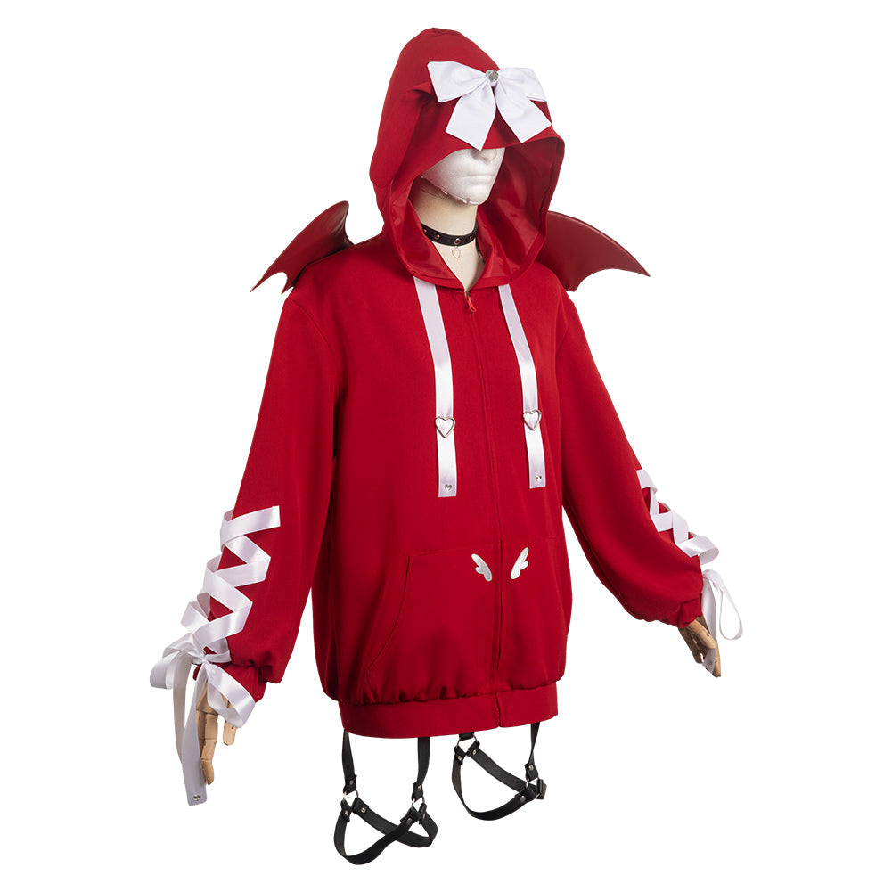 Needy Girl Overdose Ame Chan Sweat à Capuche Rouge Cosplay Cosplay