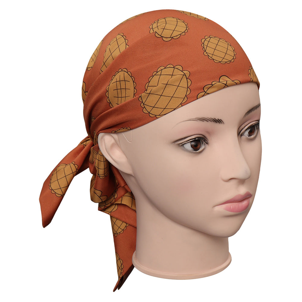 One Piece Nami Foulard en Calicot Orange Cosplay Costume