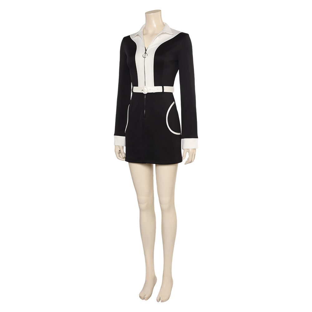 TV Doctor Who Ruby Sunday Robe Courte Noire Cosplay Costume