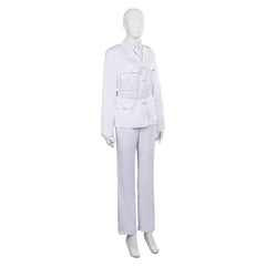 TV Good Omens Muriel Angel Tenue Blanc Cosplay Costume