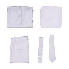 TV Good Omens Muriel Angel Tenue Blanc Cosplay Costume