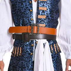 Pirates des Caraibes 4 Jack Sparrow Cosplay Costume Gilet