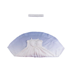 Cosplay Costume Columbina Genshin Impact Jeu Cosplay Pyjama Blanc Femme