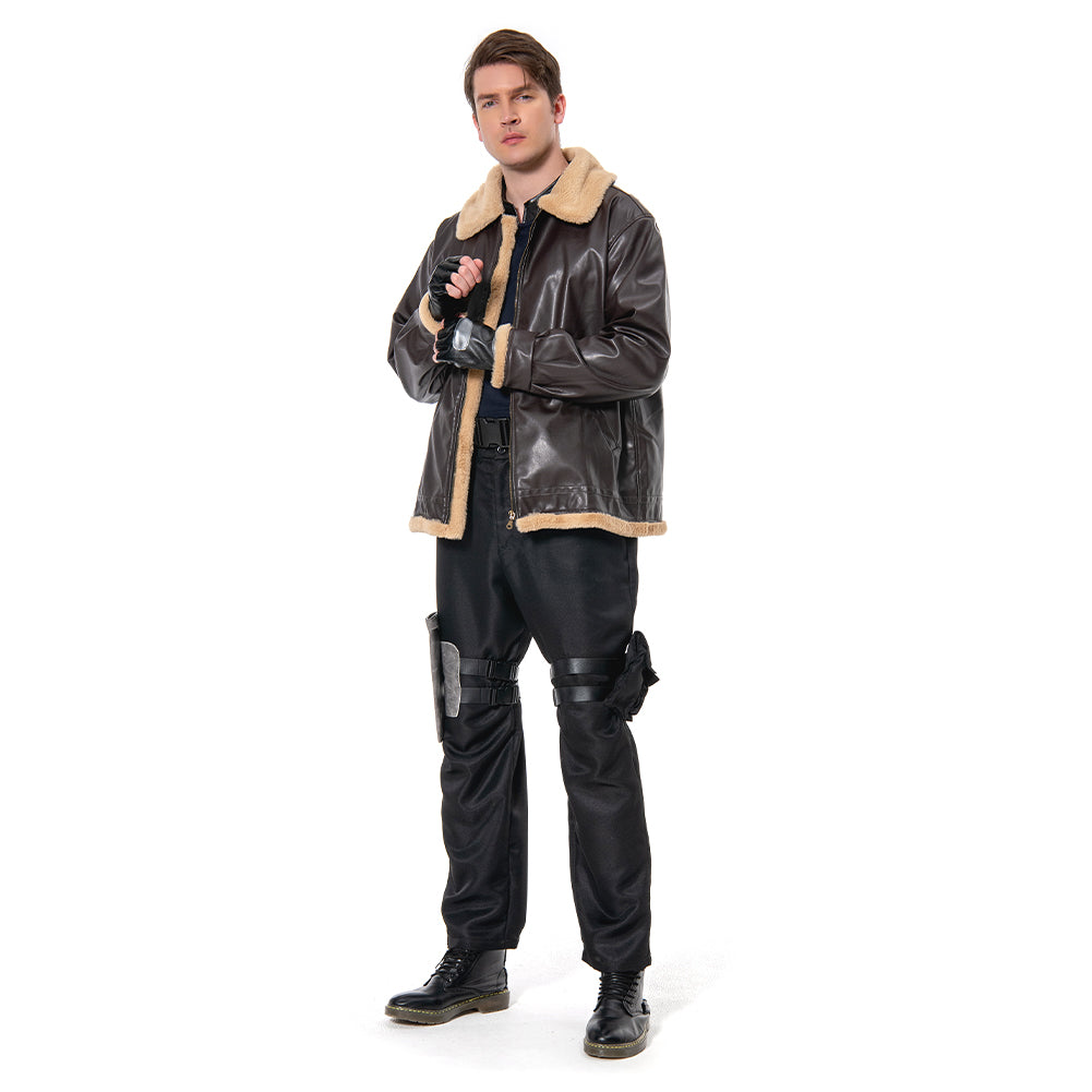 Leon S.Kennedy Adulte Resident Evil 4 Remake Manteau Cosplay Costume