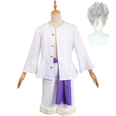 One Piece Nika Luffy Tenue Blanche Cosplay Costume