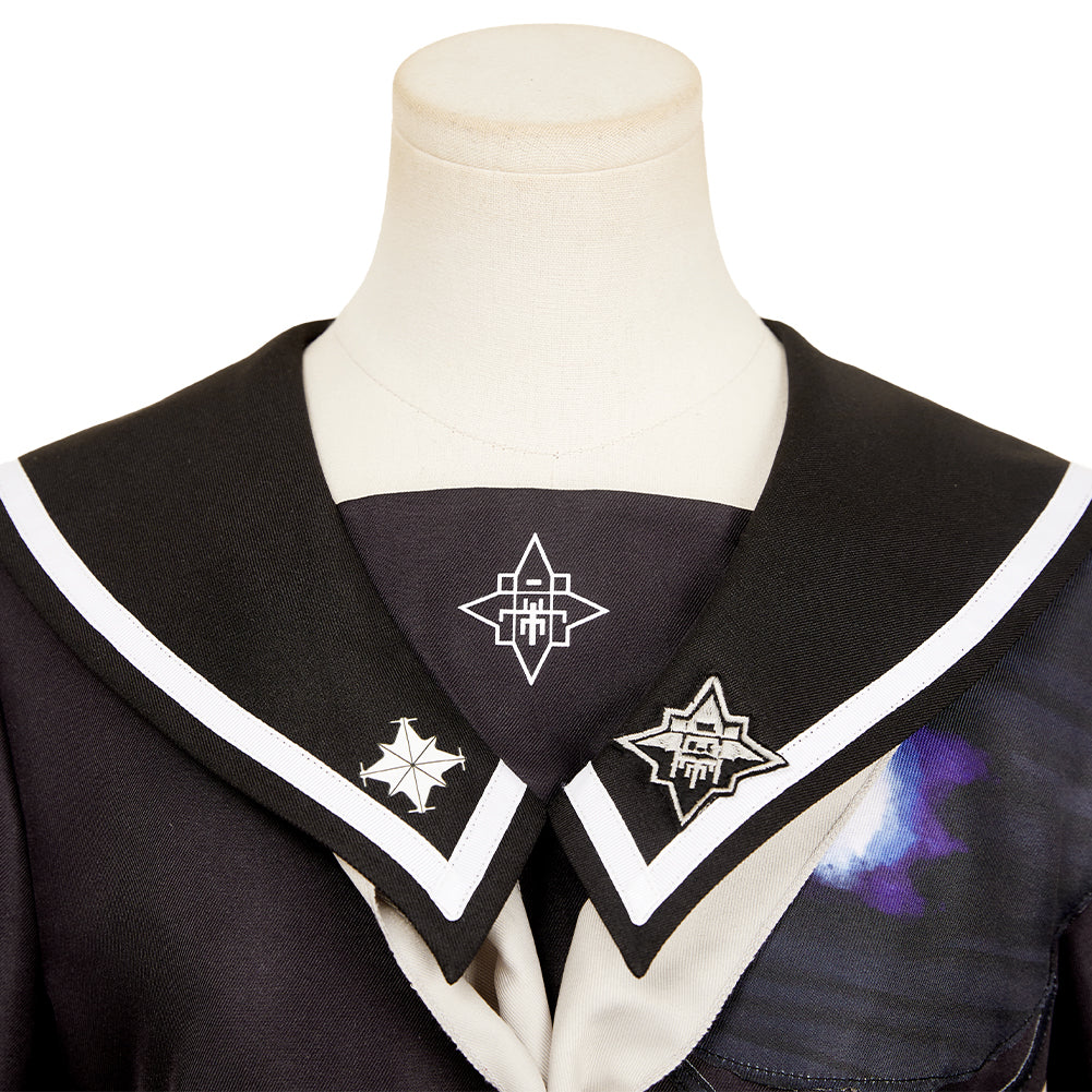 The Hundred Line: Last Defense Academy(2025) Tsukumo Kako Tenue Noire Cosplay Costume 8