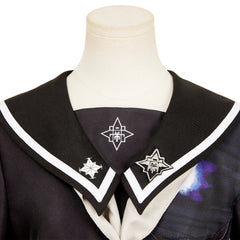 The Hundred Line: Last Defense Academy(2025) Tsukumo Kako Tenue Noire Cosplay Costume 8