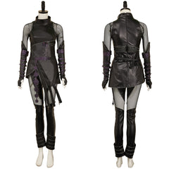 Rumi Mira Zoey Tenue Noire en Cuir Cosplay Costume