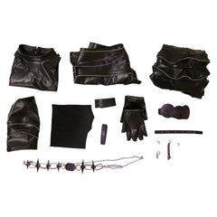 Rumi Mira Zoey Tenue Noire en Cuir Cosplay Costume