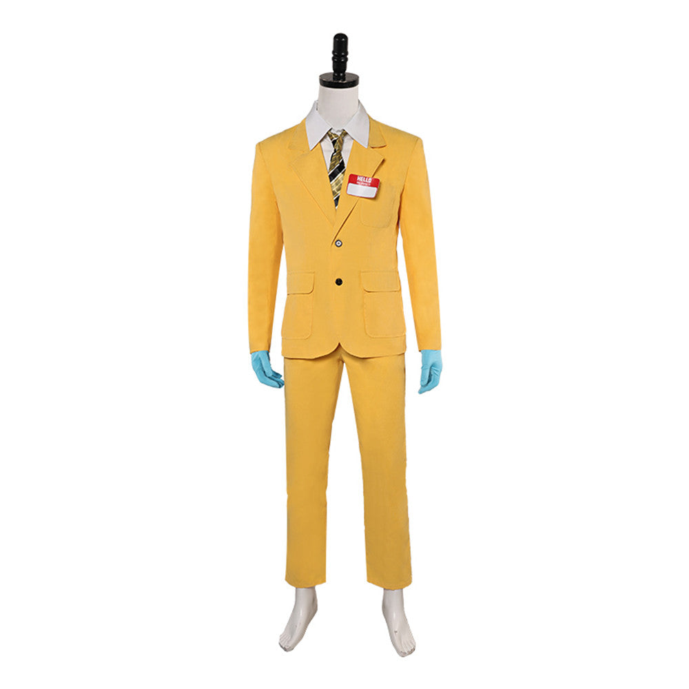 Beetlejuice 2(2024) Shrinker Shrunken Head Bob Tenue Jaune Cosplay Costume