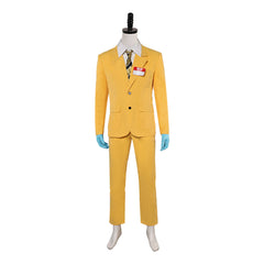 Beetlejuice 2(2024) Shrinker Shrunken Head Bob Tenue Jaune Cosplay Costume