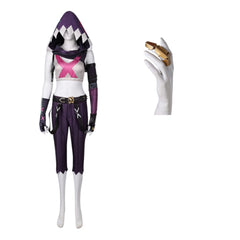 Arcane: League of Legends Saison 2(2024) Jinx Tenue avec Chapeau Cosplay Costume