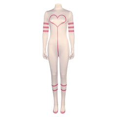 Hazbin Hotel(2024) Angel Dust Combinaison Blanche Cosplay Costume