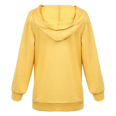 Enfant&Adulte Zoey Sweat-shirt à Capuche Jaune Cosplay Costume