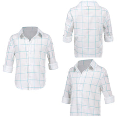 Enfant Kpop Jinu Chemise Blanche Cosplay Costume