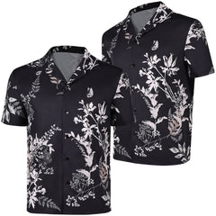 Cosplay Costume Jason Duval GTA(2026) Jeu Cosplay Chemise Hawaïenne Bleue/Noire Homme