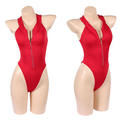 Cosplay Costume C.J. Parker/Victoria Leeds Baywatch TV Cosplay Maillot de Bain Une Pièce Rouge Femme