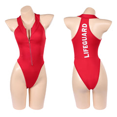 Cosplay Costume C.J. Parker/Victoria Leeds Baywatch TV Cosplay Maillot de Bain Une Pièce Rouge Femme