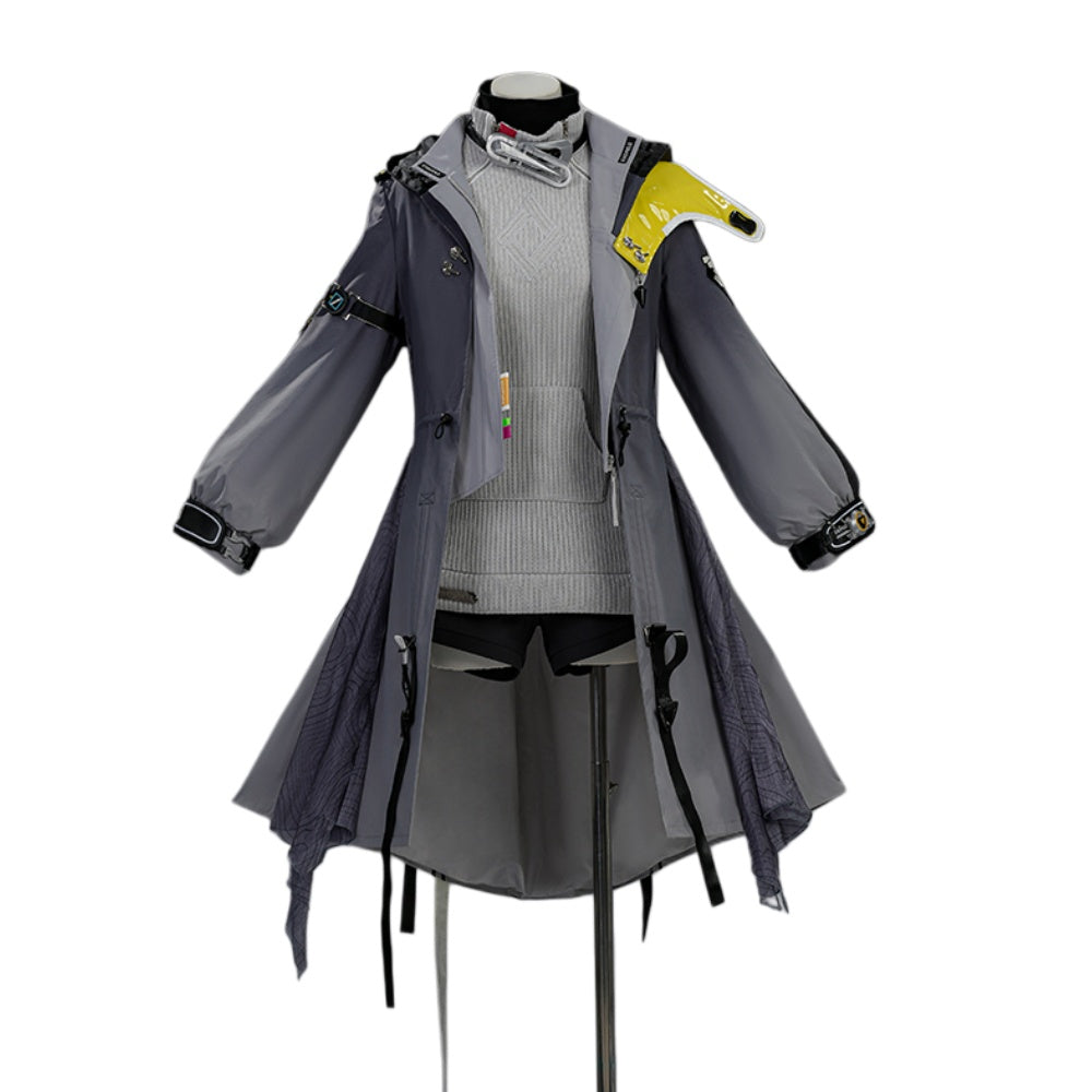 Femme Arknights: Endfield(2026) Endministrator Tenue Grise Cosplay Costume