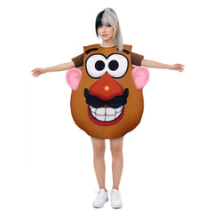 Adulte & Enfant Costume Monsieur Patate et Madame Patate Film Combinaison Marron