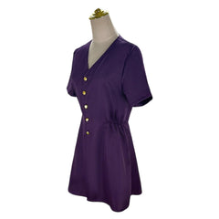 Cosplay Costume Beth Evil Dead Rise Film Cosplay Robe Violette Femme