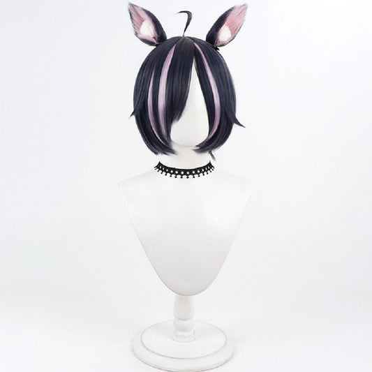 Cosplay Perruque Chainsmoker Cat(2026) Anime Cosplay Perruque+Oreilles