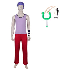 One Piece Live Action 2(2026) Usopp Tenue Violette et Rouge Cosplay Costume