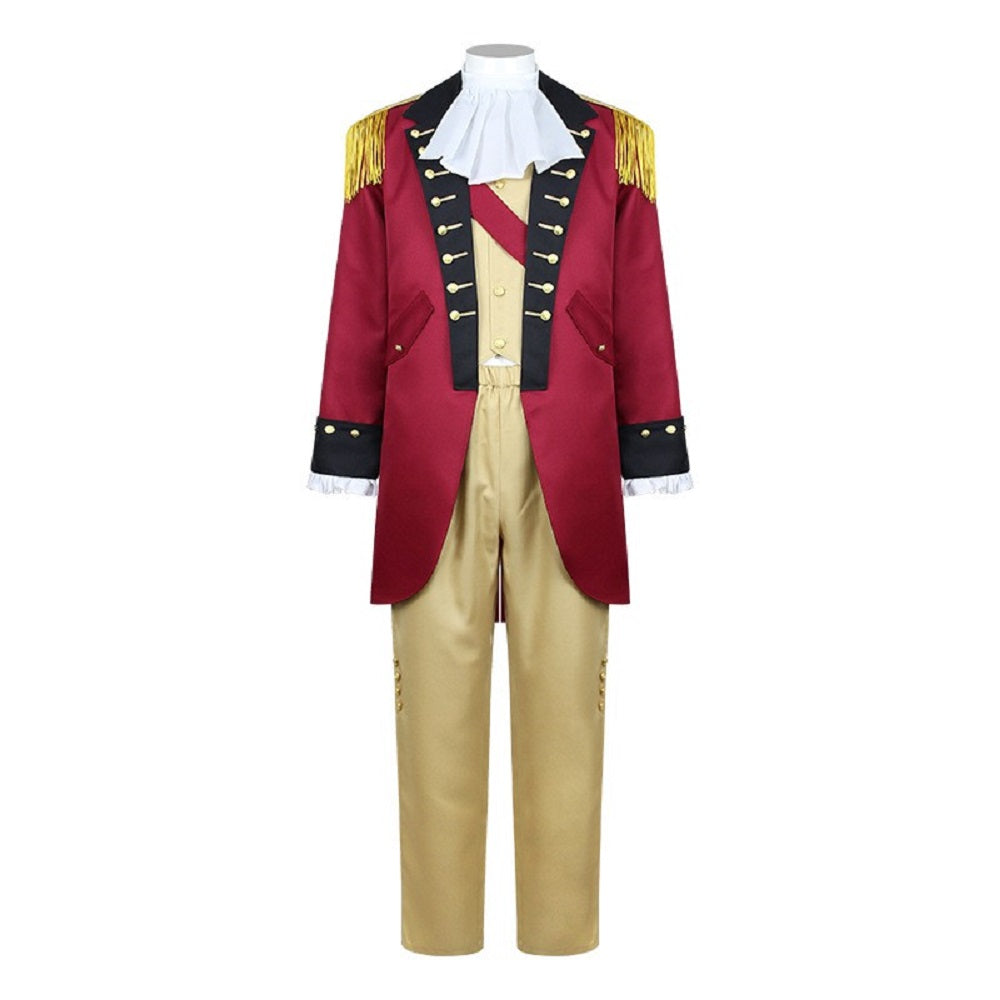 Cosplay Costume George Washington Tenue Président Rouge