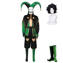 The Freak Circus Harlequin Tenue Verte/Pierrot Tenue Rouge/Jester Tenue Violette Cosplay Costume