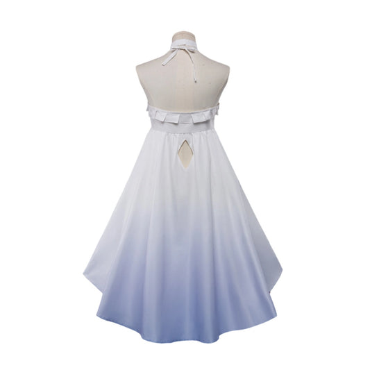 Cosplay Costume Columbina Genshin Impact Jeu Cosplay Pyjama Blanc Femme