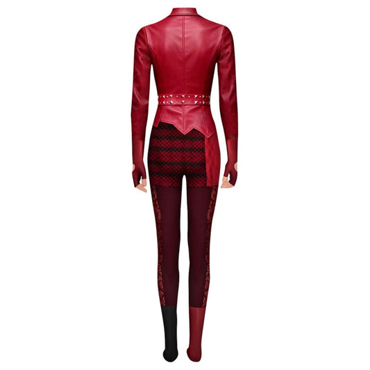 Cosplay Costume Red Descendants: Wicked Wonderland(2026) Film Cosplay Combinaison Rouge Adulte & Enfant Ver.2