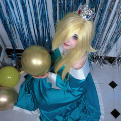 Cosplay Costume Rosalina The Super Mario Galaxy Movie(2026) Film Cosplay Robe Bleue Femme Ver.2