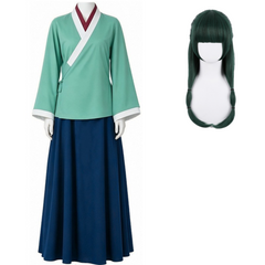 Cosplay Costume Maomao The Apothecary Diaries 3(2026) Anime Cosplay Tenue Verte et Bleue Femme