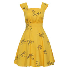 Cosplay Costume Mia La La Land Film Cosplay Robe Jaune Femme