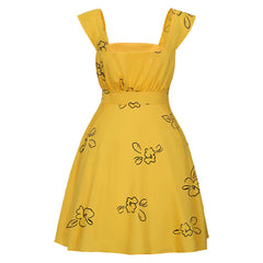 Cosplay Costume Mia La La Land Film Cosplay Robe Jaune Femme